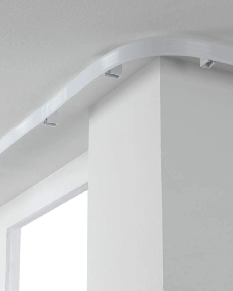 Stropna vodilica za zavjese Flexline, plastika, 7 m, bijela - Slika 4