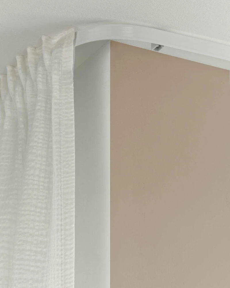 Stropna vodilica za zavjese Flexline, plastika, 7 m, bijela - Slika 2