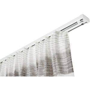 Napravljena od aluminija, bijele boje, to je moderna šina na razvlačenje. Predviđena je za montažu na strop. Širina kanala je 6 mm.