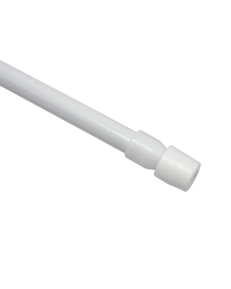 Uglavna karniša za zavjese, promjera 8 mm, bijela