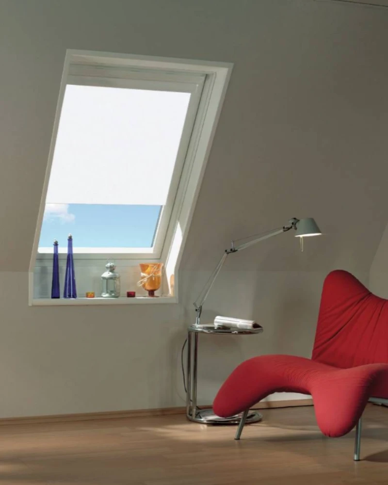 Zaštita od sunca za krovni prozor, bijela, 95x120 cm - Slika 2